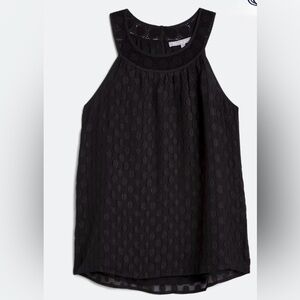 Daniel Rainn Black Sleeveless Textured Halter top-Charlotte style